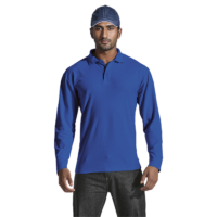 175g Pique Knit Long Sleeve Golfer Mens