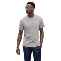 170g Pique Knit Jacquard Stripe T-Shirt