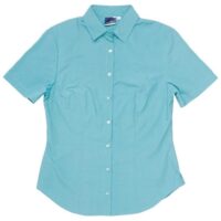 Ladies Short Sleeve Rita Shirt - Aqua