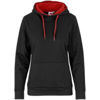 Ladies Solo Hooded Sweater - Red